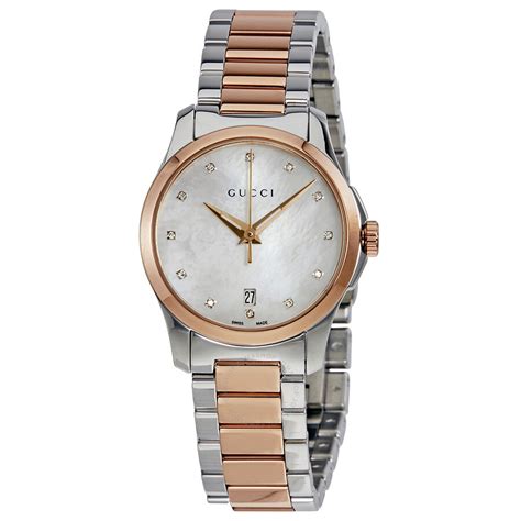 gucci g-timeless mother of pearl dial ladies watch|gucci g timeless diamond watch.